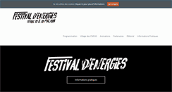 Desktop Screenshot of festivaldesenergies.org