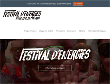Tablet Screenshot of festivaldesenergies.org